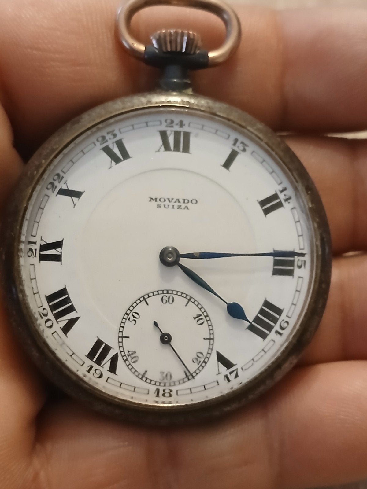 Het zakhorloge van Movado werkt goed, Handtassen en Accessoires, Horloges | Antiek, Ophalen of Verzenden