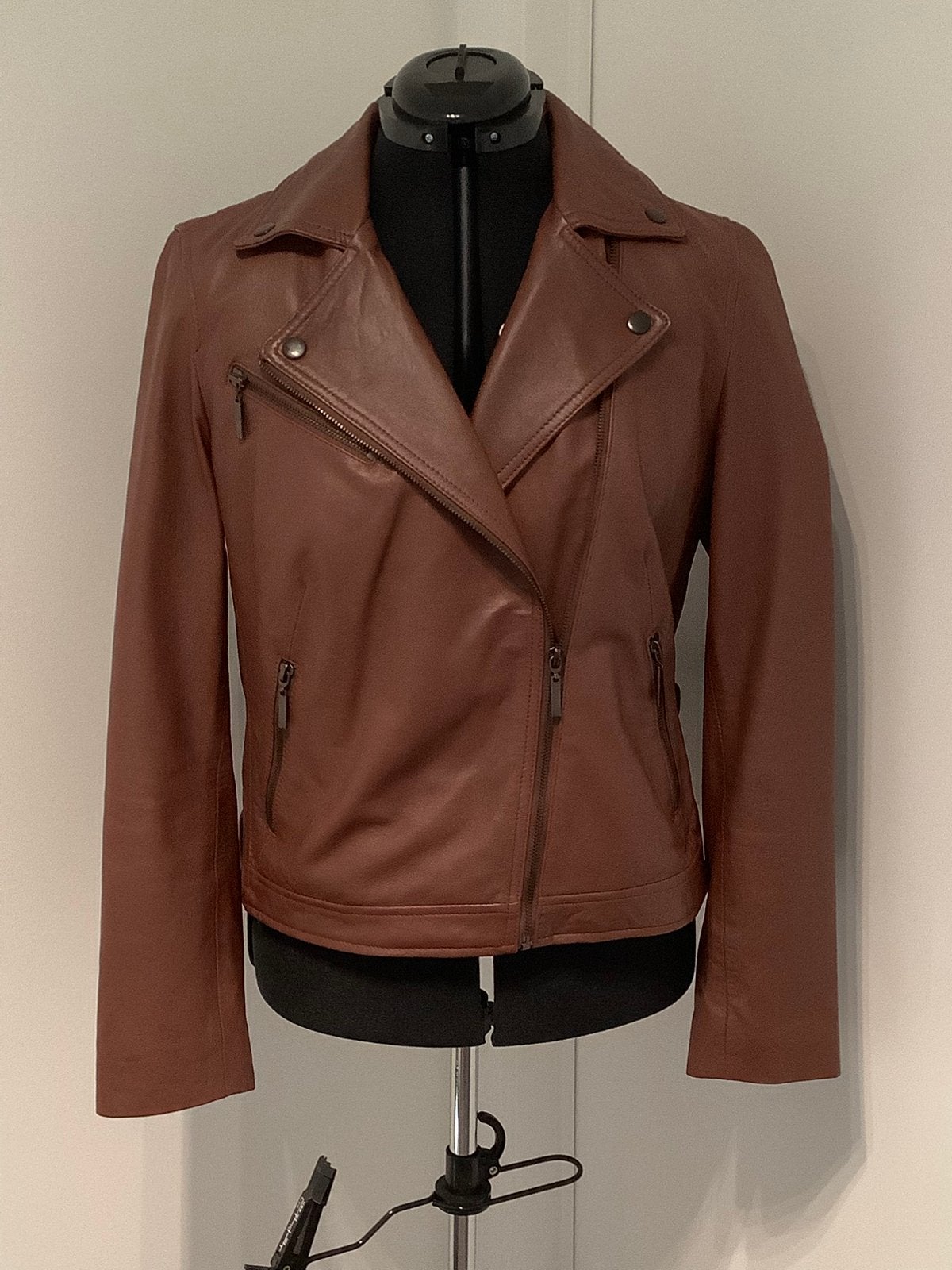 Perfecto / biker jasje - leder, Bruin, Zo goed als nieuw, Jasje, Damart
