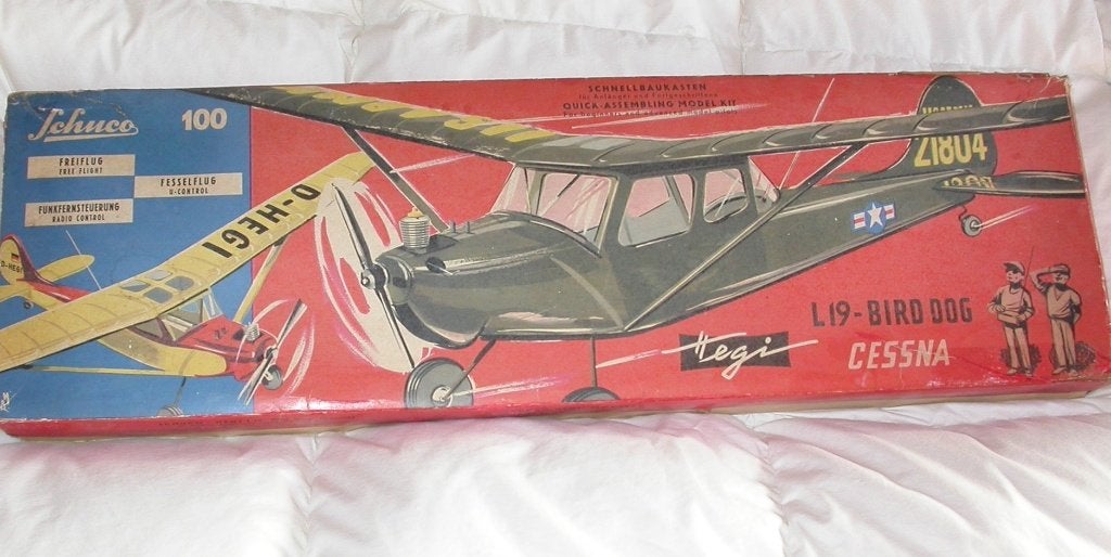 Kit  vintage pour avion  RC Hegi Bird Dog ( Schuco), Enlèvement ou Envoi, Ne fonctionne pas, Nitro