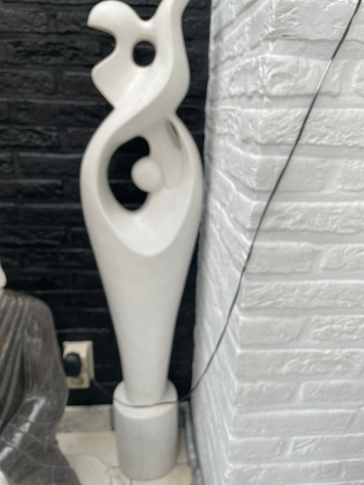 Wit marmer beeld, Ophalen, Zo goed als nieuw, Wit