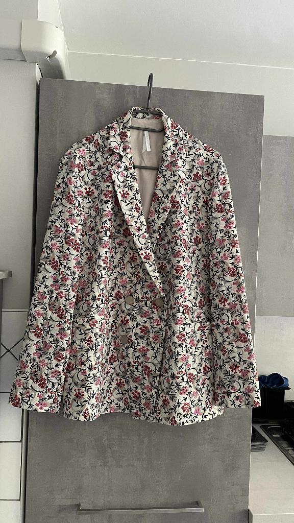 BLAZER new IMPERIAL witte bloemen roze rood M, IMPERIAL, Ophalen of Verzenden, Nieuw, Wit
