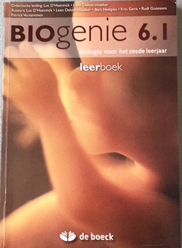 D' Haeninck - Leerboek BIOgenie 6.1, Enlèvement ou Envoi, D' Haeninck, Biologie, Comme neuf