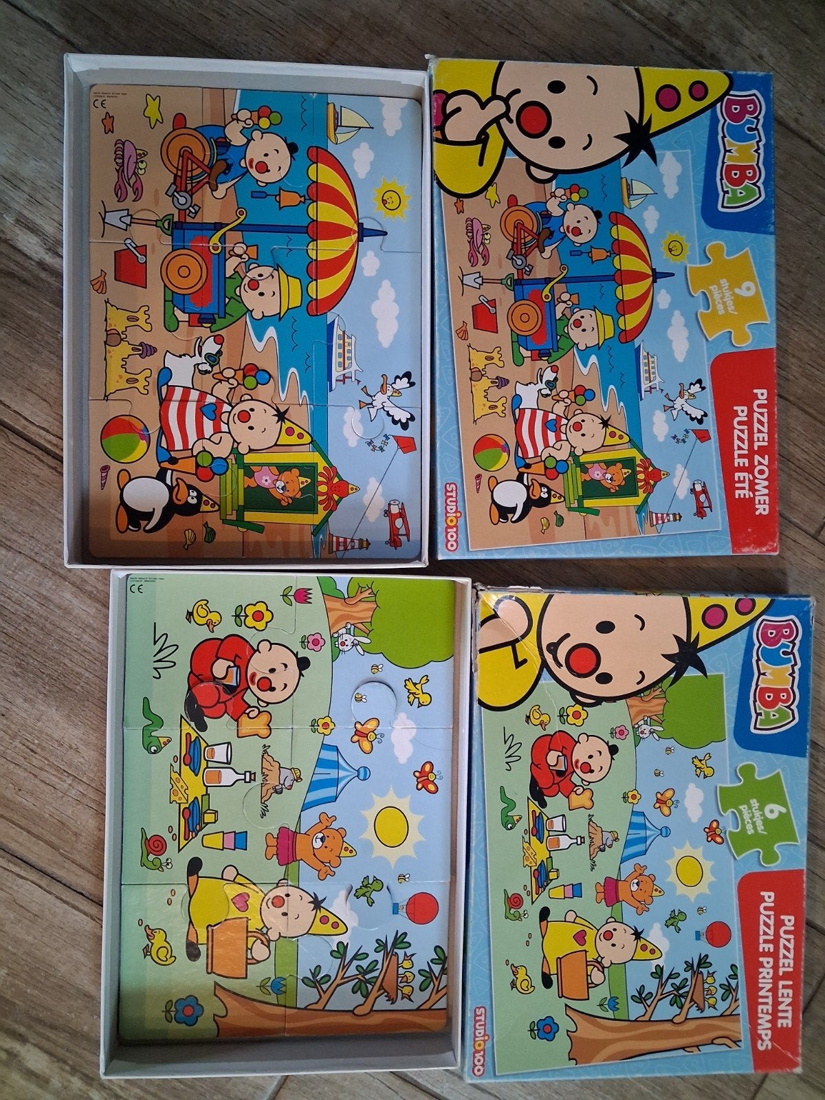 Bumba puzzels (6 en 9 stukjes), Enlèvement, Utilisé, 2 à 4 ans