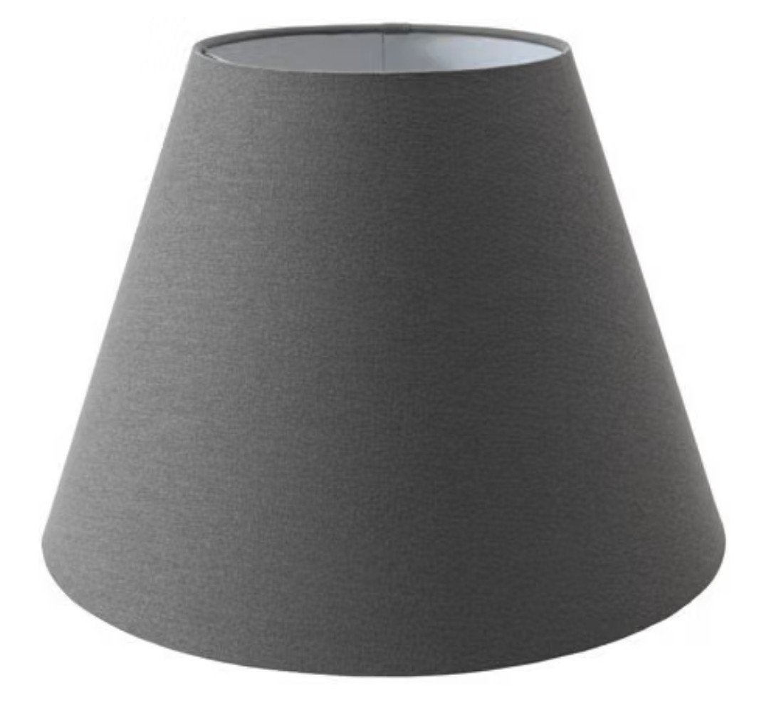 Ikea Ollsta lampkap, Huis en Inrichting, Ophalen, Nieuw, 42 cm, Grijs