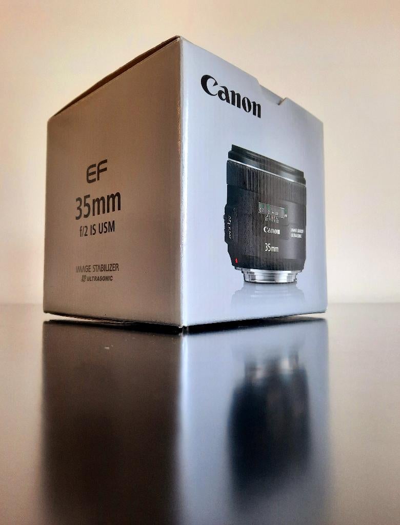 Canon ef Lens 35mm f/2 IS USM, Audio, Tv en Foto, Foto | Lenzen en Objectieven, Ophalen of Verzenden, Zo goed als nieuw, Standaardlens