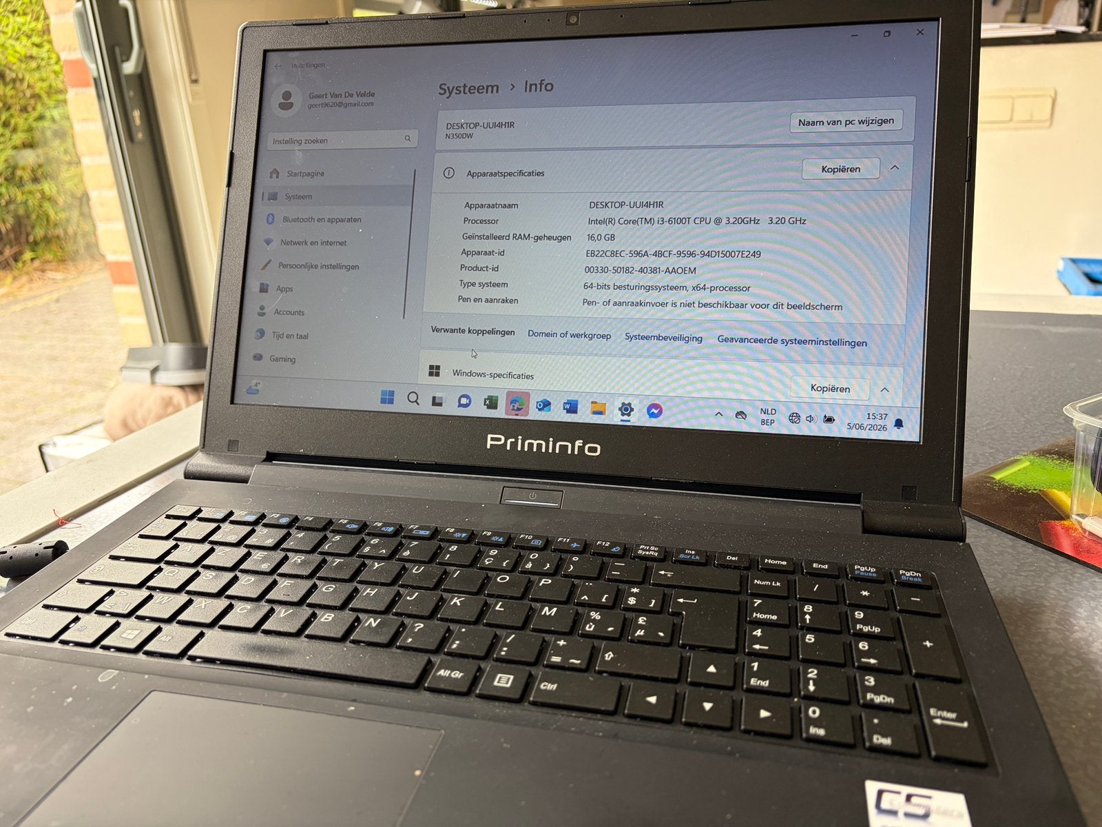 Laptop incl draagtas (bijna nooit gebruikt), HDD, Comme neuf, Azerty, Avec carte vidéo