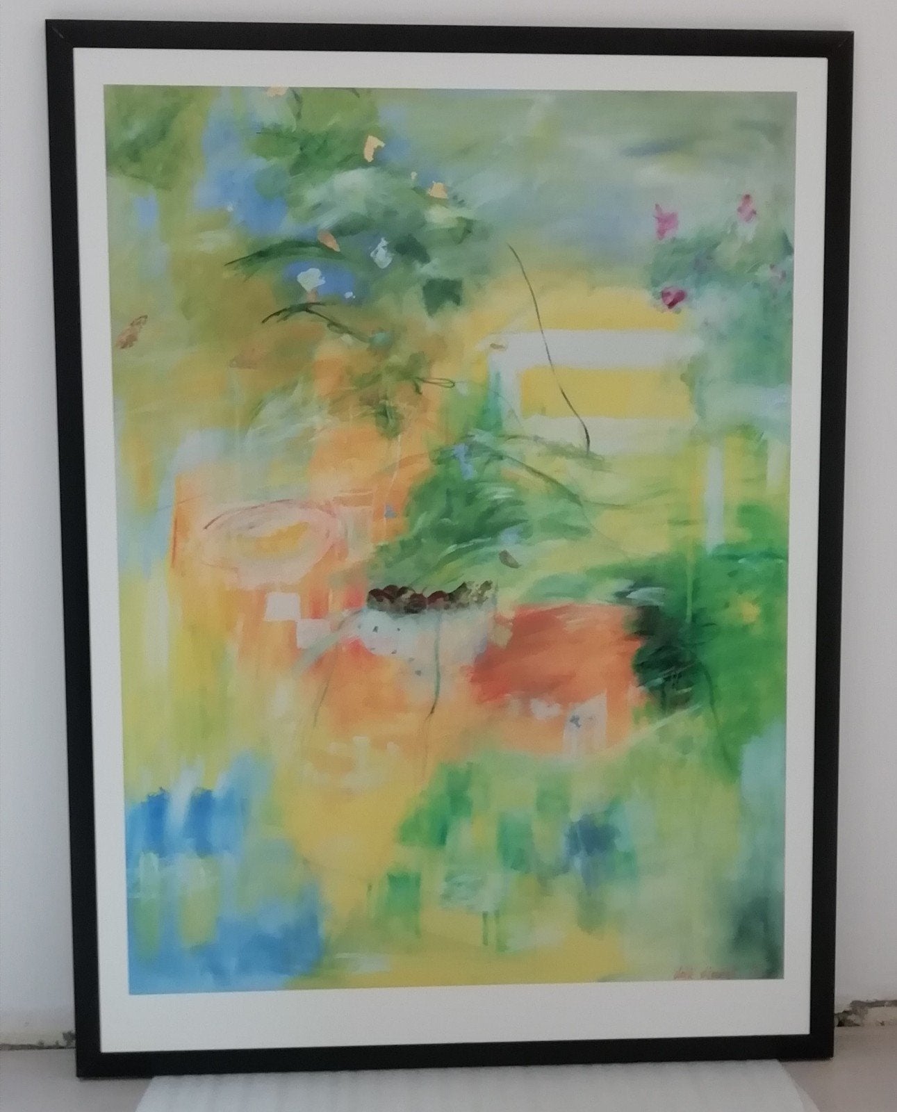 Modern schilderij gedrukt, Ophalen