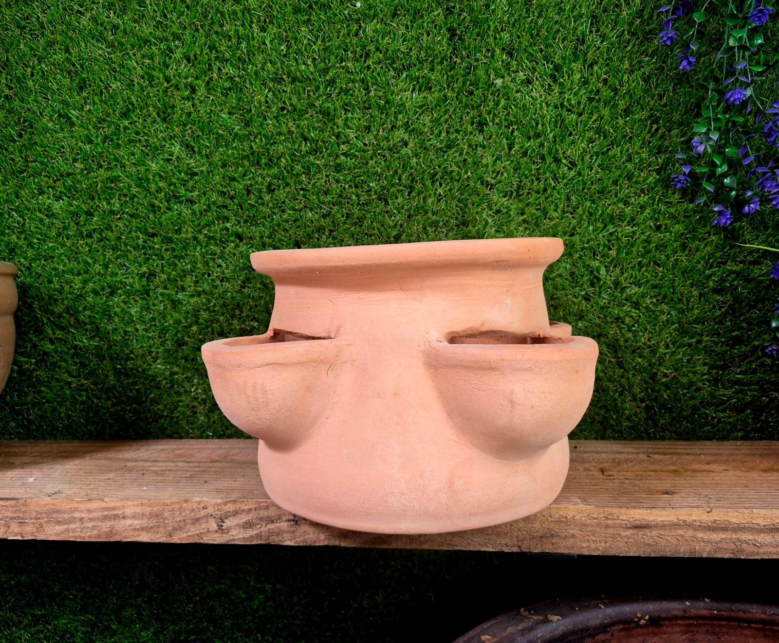 Terracotta aardbei bloempot, Tuin en Terras, Ophalen, Terracotta