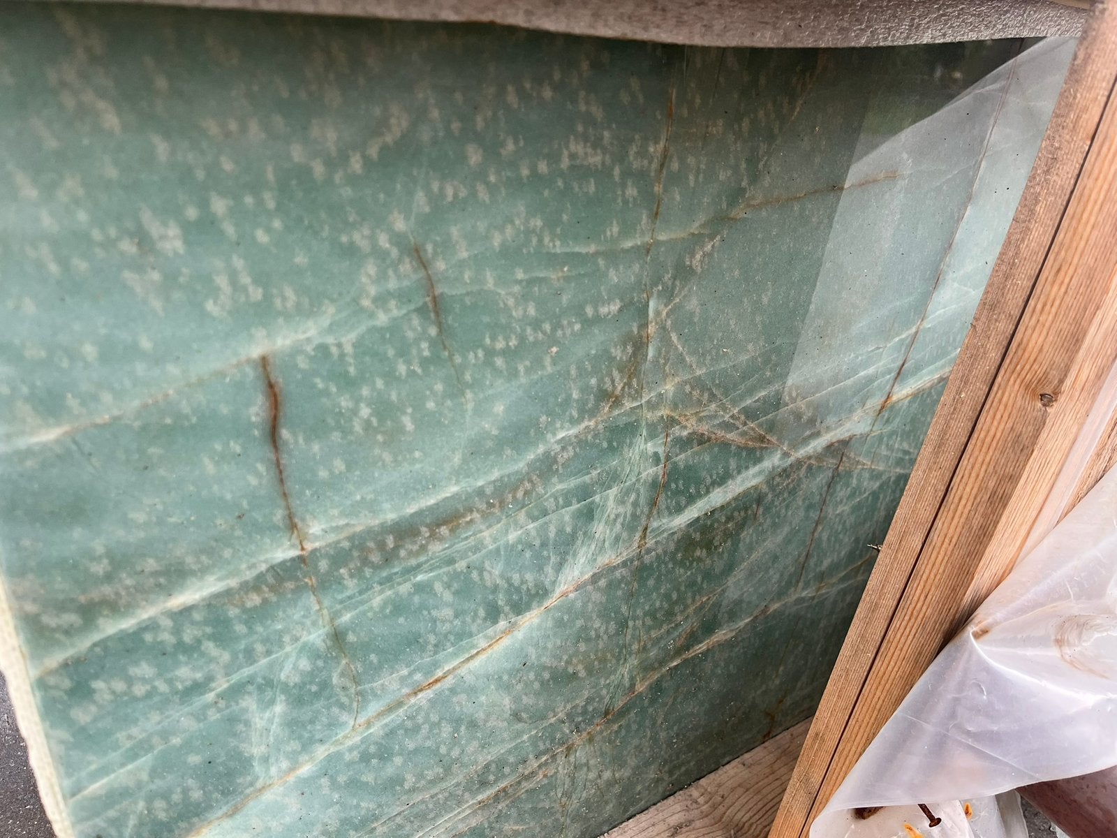 Plan de travail poli en quartzite vert émeraude de 2 cm, Enlèvement, Neuf