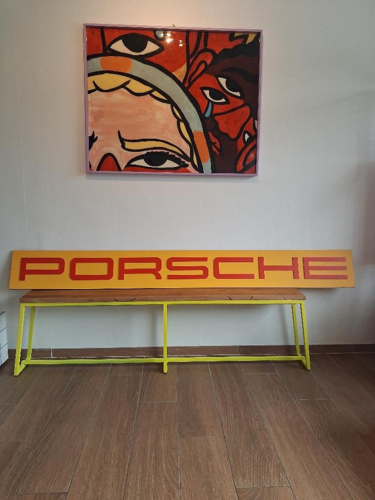 Reclame porche, Verzamelen, Ophalen, Nieuw, Reclamebord