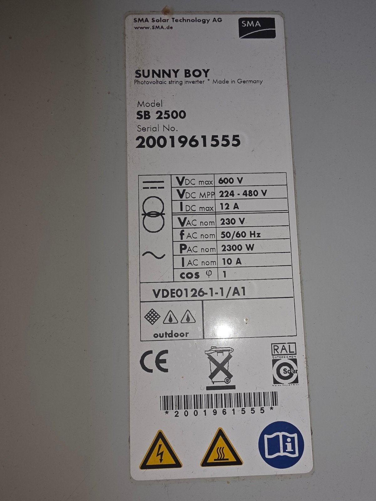2 omvormers sma sunny boy, Ophalen of Verzenden