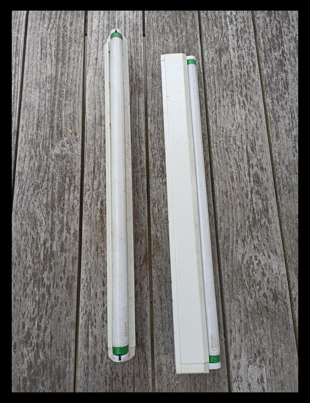 twee armaturen met TL-lamp, Enlèvement, Utilisé, Métal