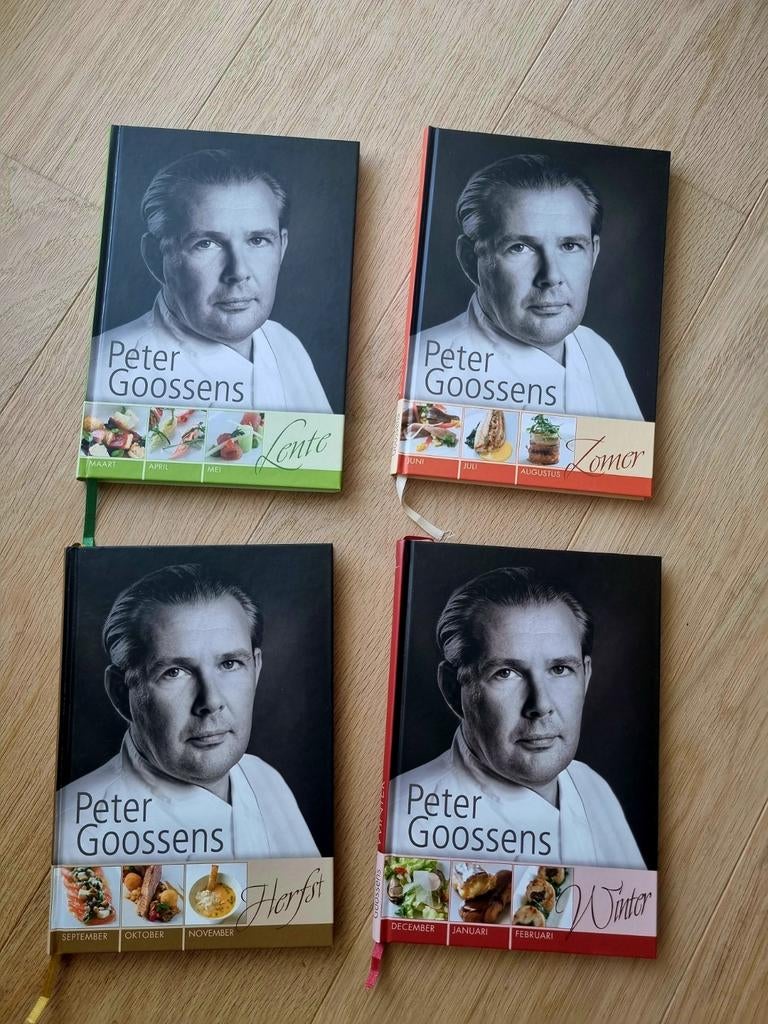 Peter Goossens — Les 4 saisons (livre de cuisine 4 pièces), Enlèvement ou Envoi, Comme neuf, Peter Goossens