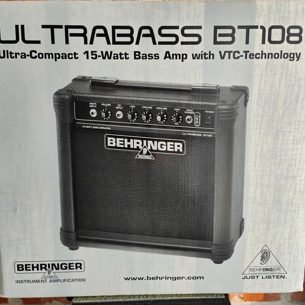Behringer oefen-bassversterker Ultrabass BT180, Ophalen of Verzenden, Zo goed als nieuw