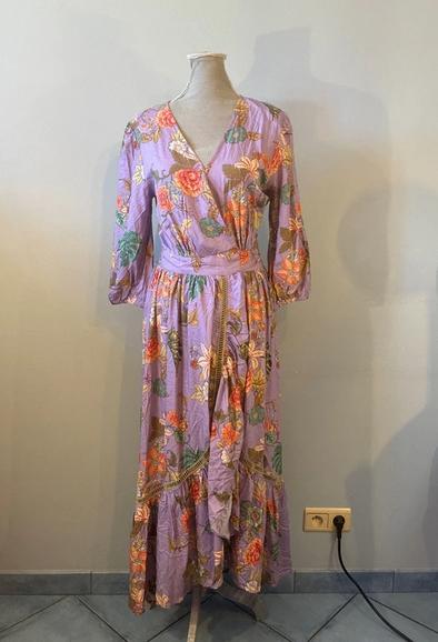 Nieuwe bohemien jurk maat 36, Paars, Nieuw, Ophalen of Verzenden, Maat 36 (S)