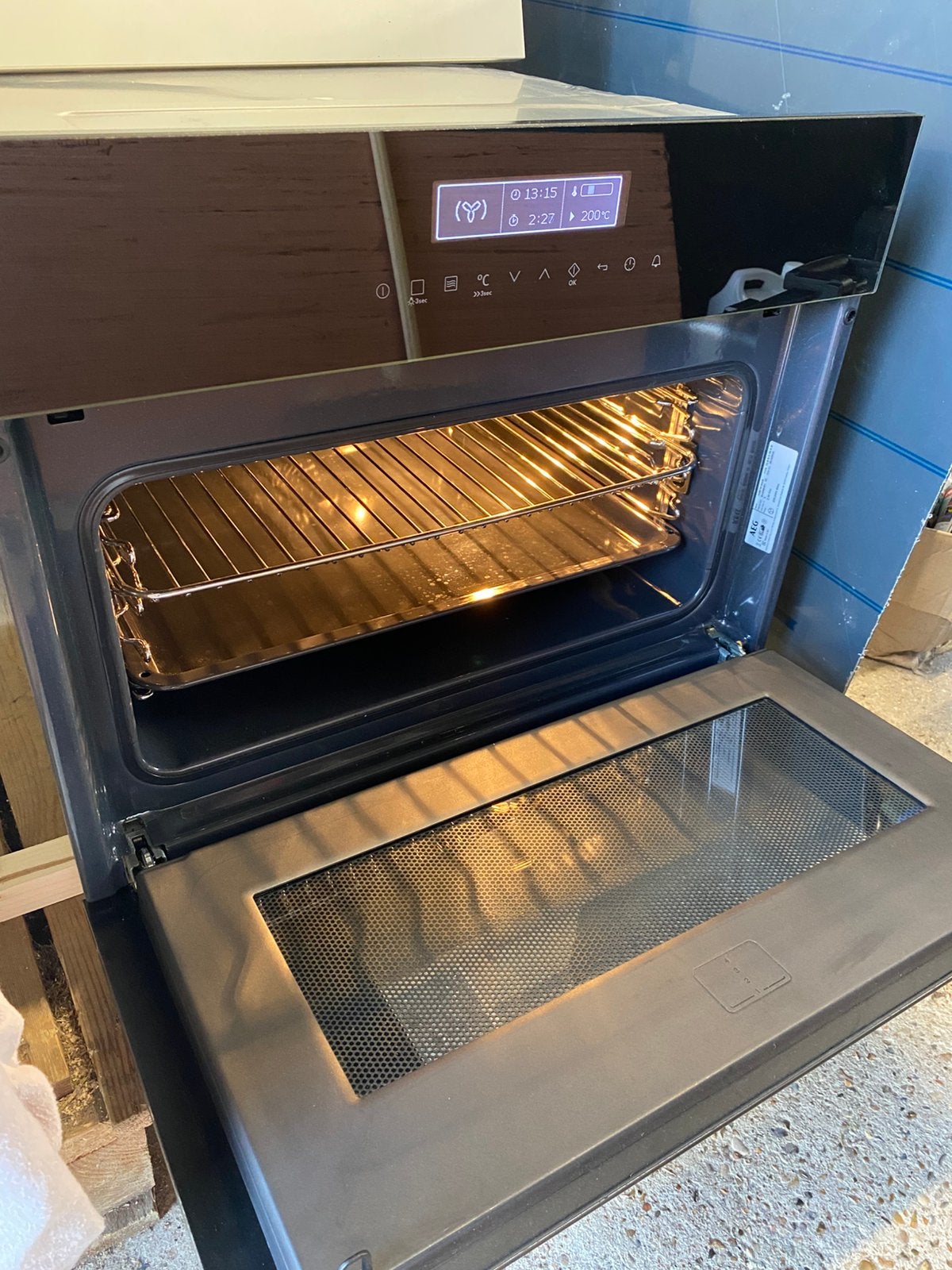 COMBI oven microgolf AEG, Elektronische apparatuur, Ophalen, 45 tot 50 cm, Gebruikt, AEG