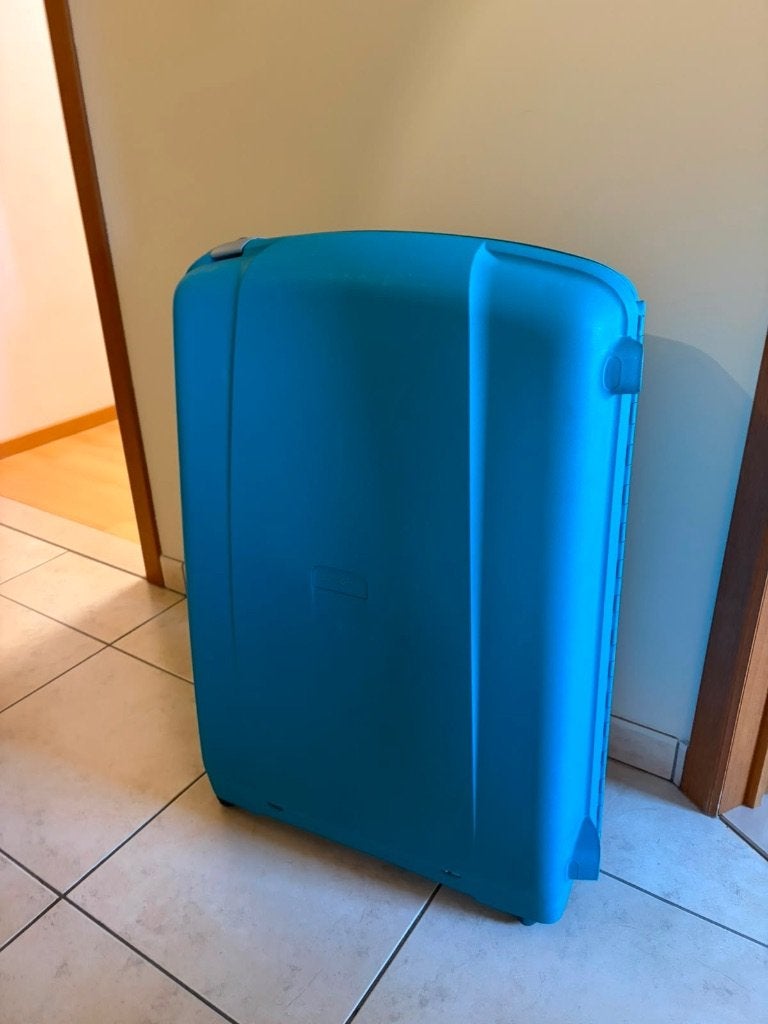Samsonite koffer Spinner 82/31 Cielo Blue, Hard kunststof, Zo goed als nieuw, 70 cm of meer, 55 cm of meer