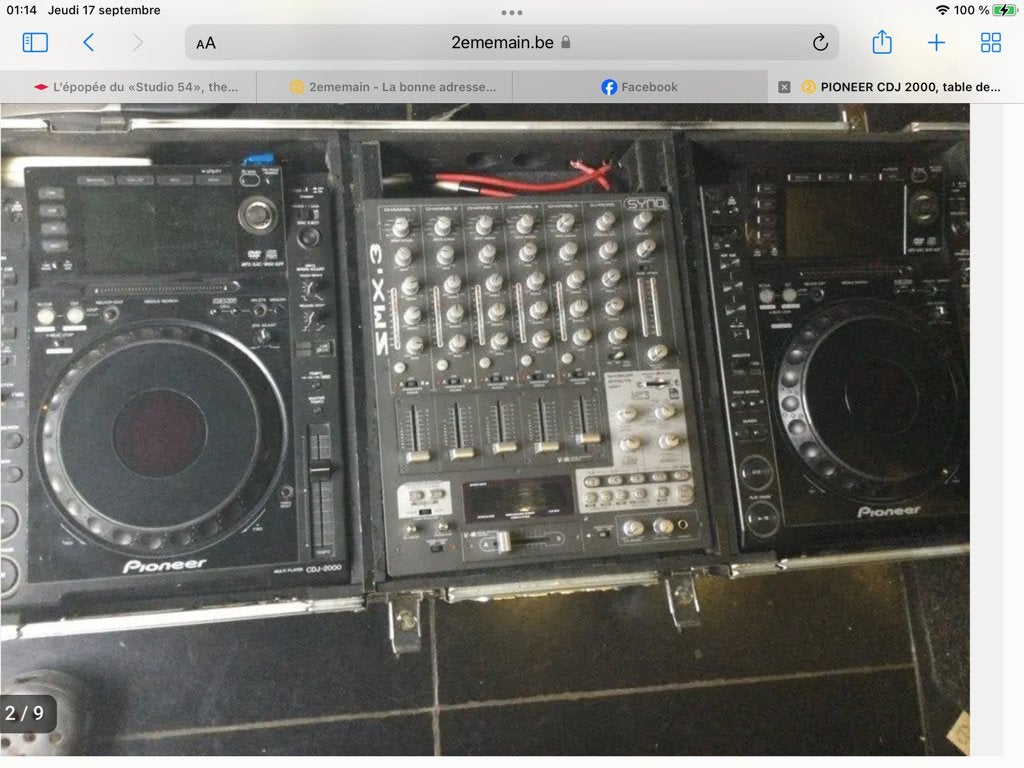 PIONEER  2X CDJ 2000 et  1X DJM  FLIGHT CASE, Muziek en Instrumenten, Ophalen of Verzenden, Flightcase