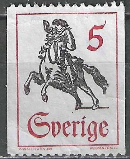Suède 1967 - Yvert 574 - Horseman (ST), Envoi, Suède, Affranchi
