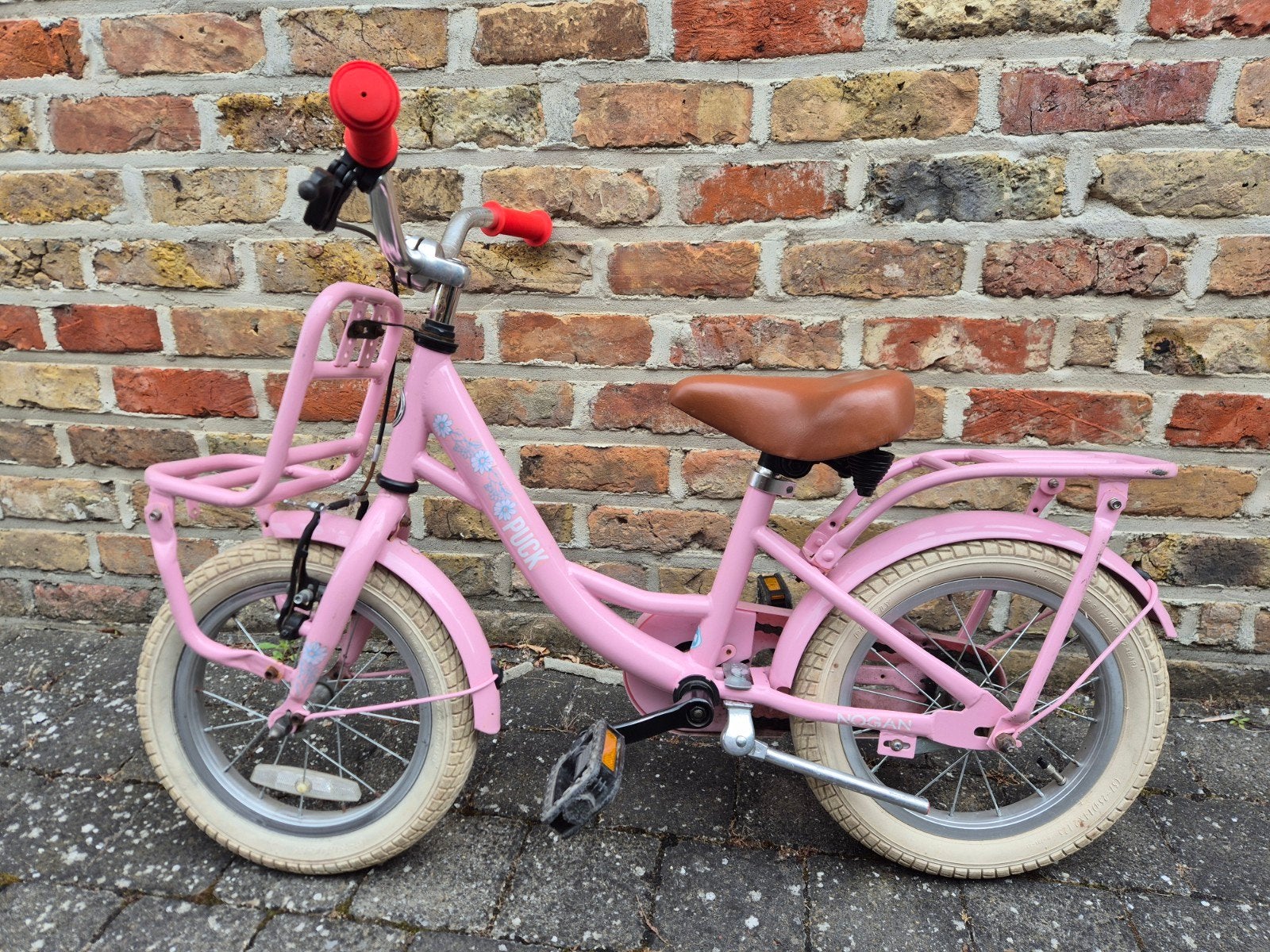 Meisjes kinderfiets 14 inch, Ophalen, Terugtraprem, Gebruikt, 14 inch of minder