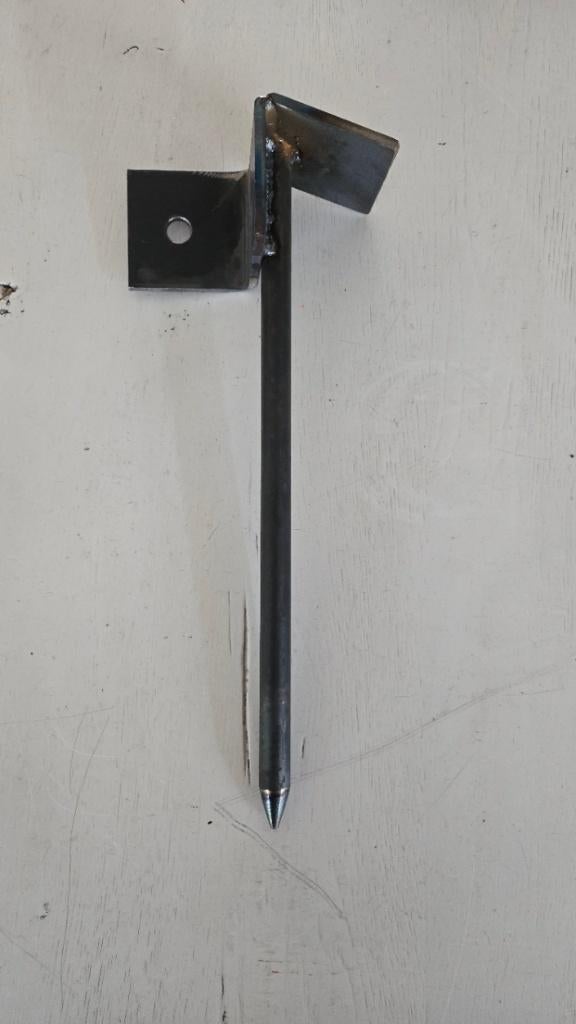 Grondpin Staal - per 2 verkocht - 6cmx6cm, Doe-het-zelf en Bouw, Ophalen of Verzenden, Nieuw