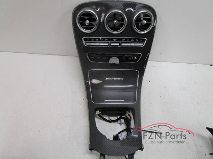 Mercedes-Benz C-Klasse W205 C63 AMG Middenconsole Carbon, Enlèvement ou Envoi, Utilisé