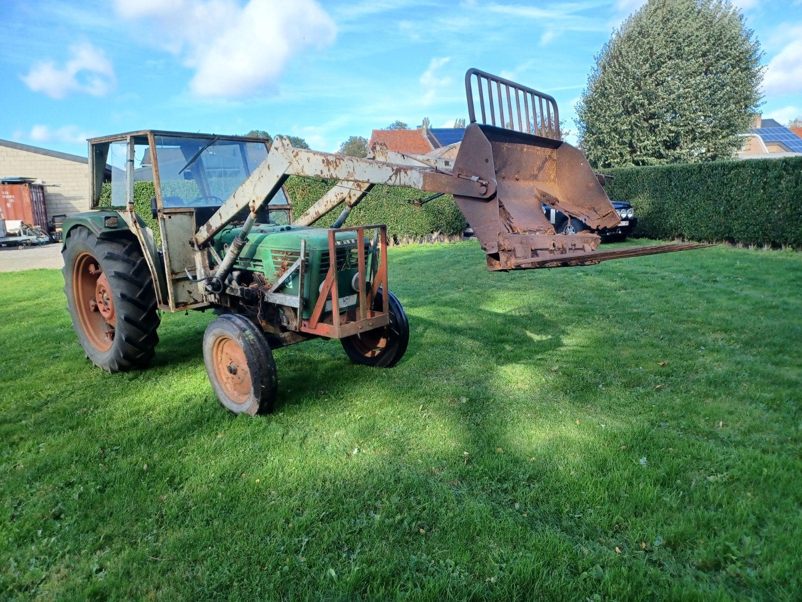 deutz 5506 met frontlader, Ophalen of Verzenden