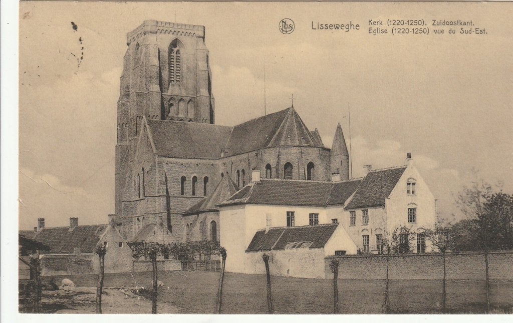 Carte postale Lissewege, Envoi