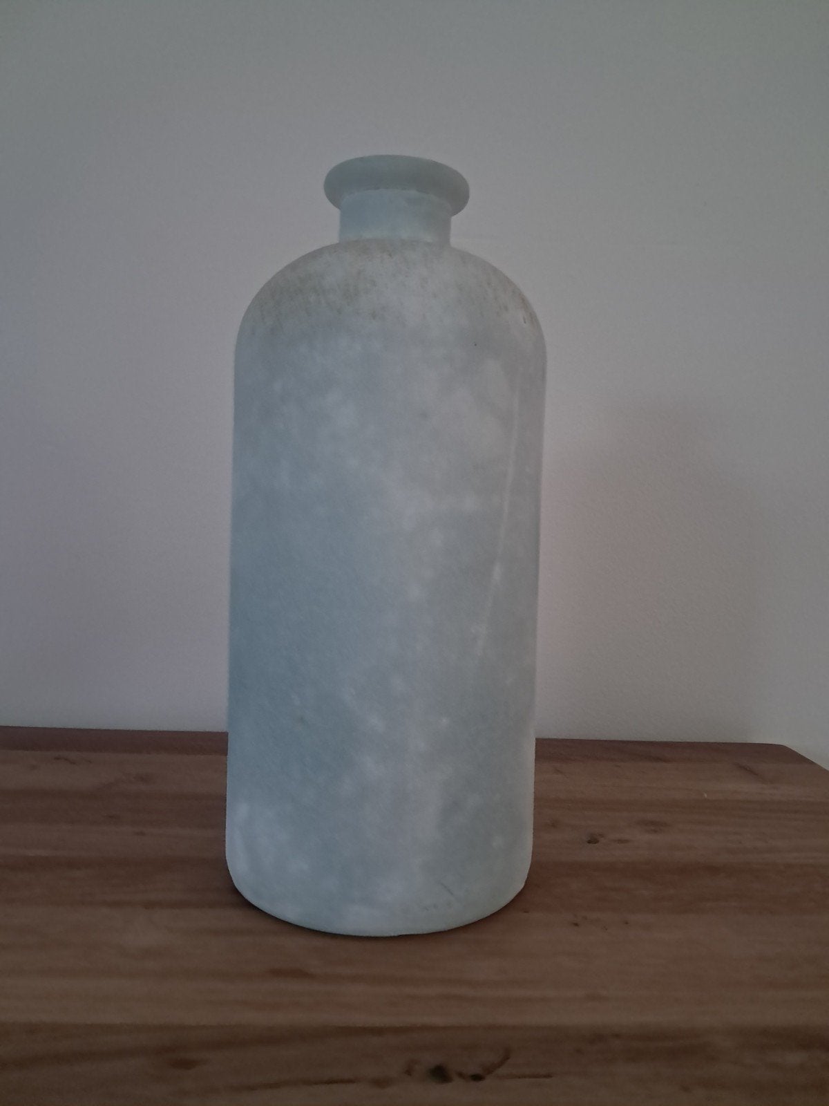 GRATIS vaas merk Mica, Huis en Inrichting, Woonaccessoires | Vazen, Ophalen, Zo goed als nieuw, Blauw, Glas