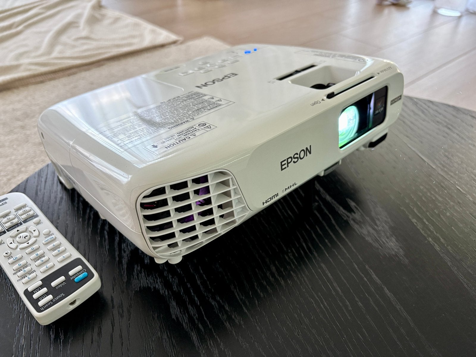 Epson EB-W28 beamer / projector, TV, Hi-fi & Vidéo, Projecteurs vidéo, Enlèvement, Comme neuf, DLP, Epson