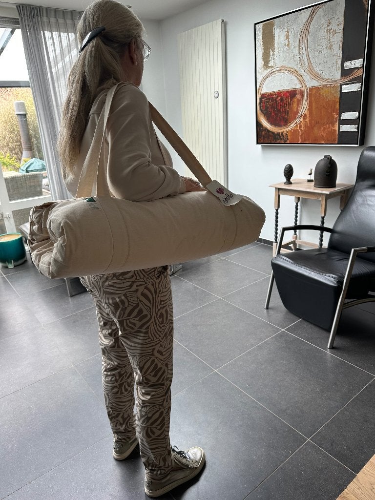 futon met kussen, Sport en Fitness, Yoga en Pilates, Ophalen, Zo goed als nieuw, Overig