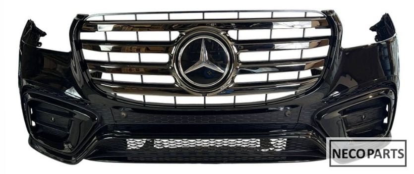 MERCEDES GLS X167 VOORBUMPER COMPLEET ORIGINEEL!!!, Gebruikt, -, Voor, Ophalen of Verzenden