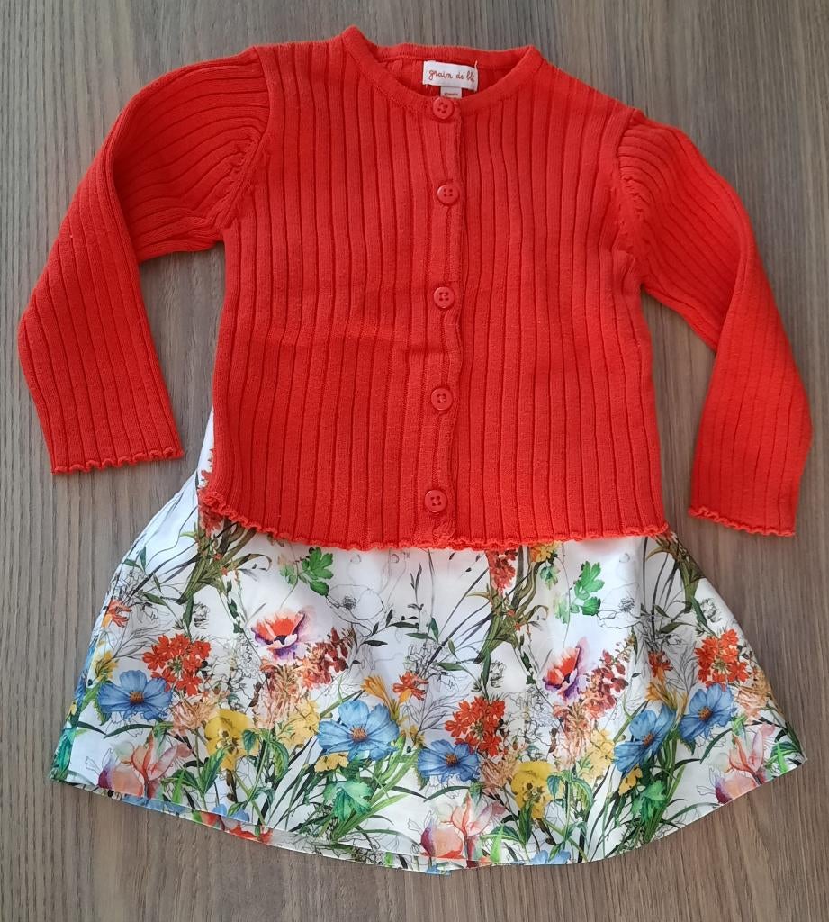 Jurk ZARA met cardigan Nieuw maat 74, Kinderen en Baby's, Ophalen of Verzenden, Nieuw, Meisje, Jurkje of Rokje