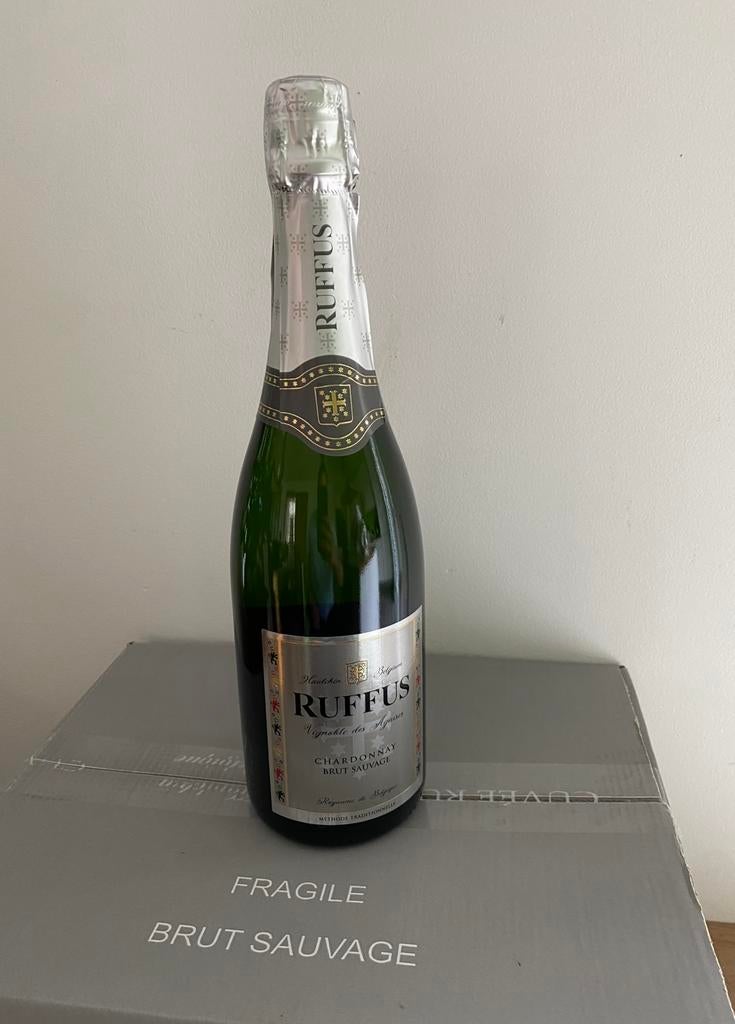 Bouteille Ruffus Brut Sauvage 75cl plusieurs disponibles, Collections, Enlèvement, Comme neuf