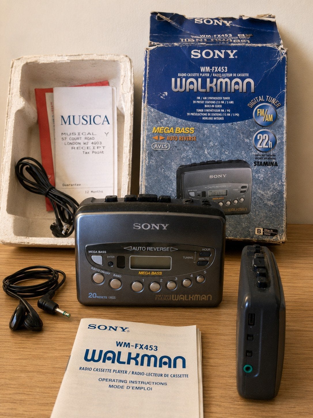 Walkman Sony WM-FX453 fonctionne ideal collection, Enlèvement ou Envoi, Walkman ou Baladeur