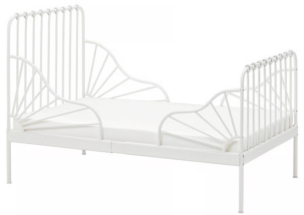 Ikea meegroeibed MINNEN inclusief matras, 70 à 85 cm, Comme neuf, 180 cm ou plus, Enlèvement