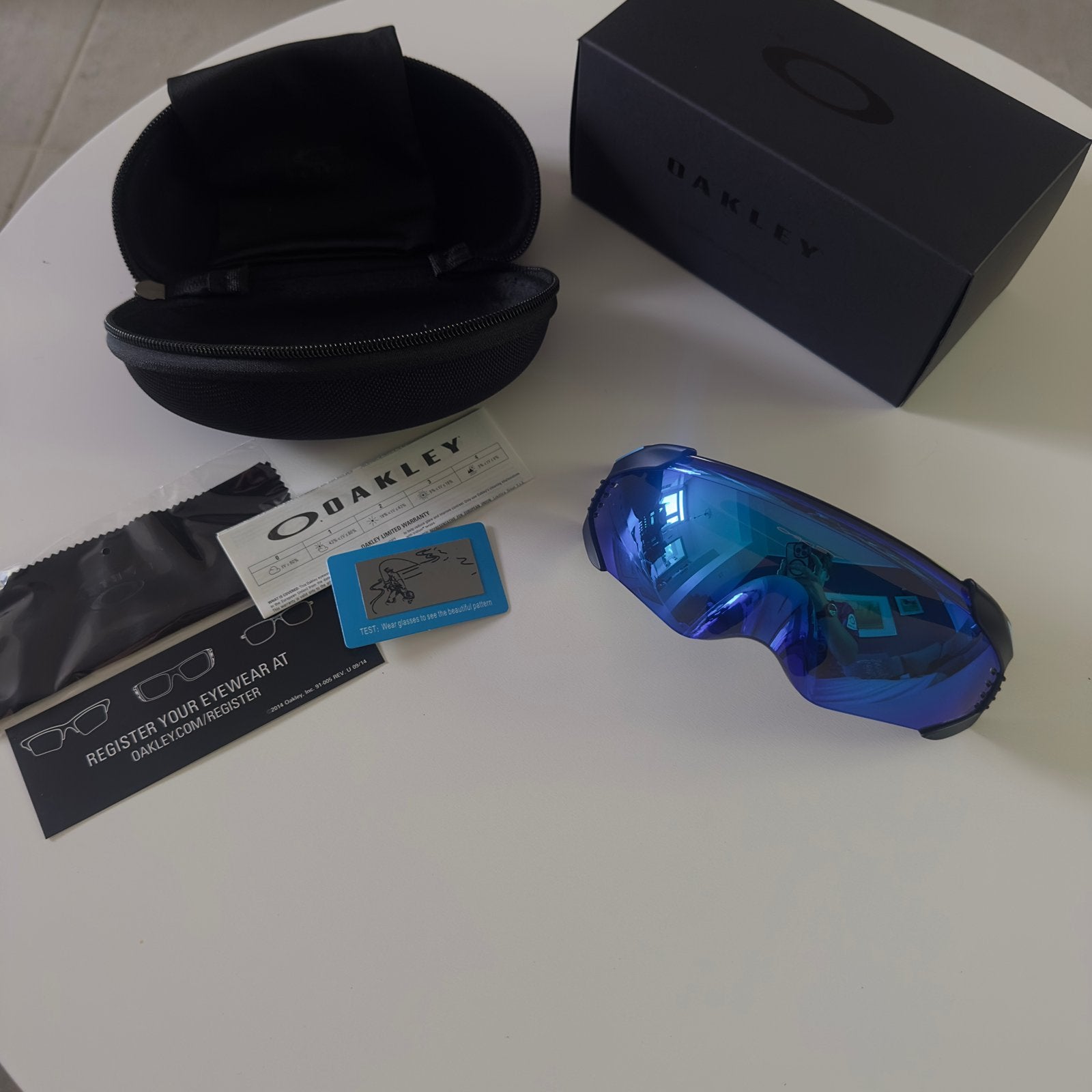 Oakley kato bleu, Enlèvement ou Envoi, Comme neuf, Oakley, Lunettes