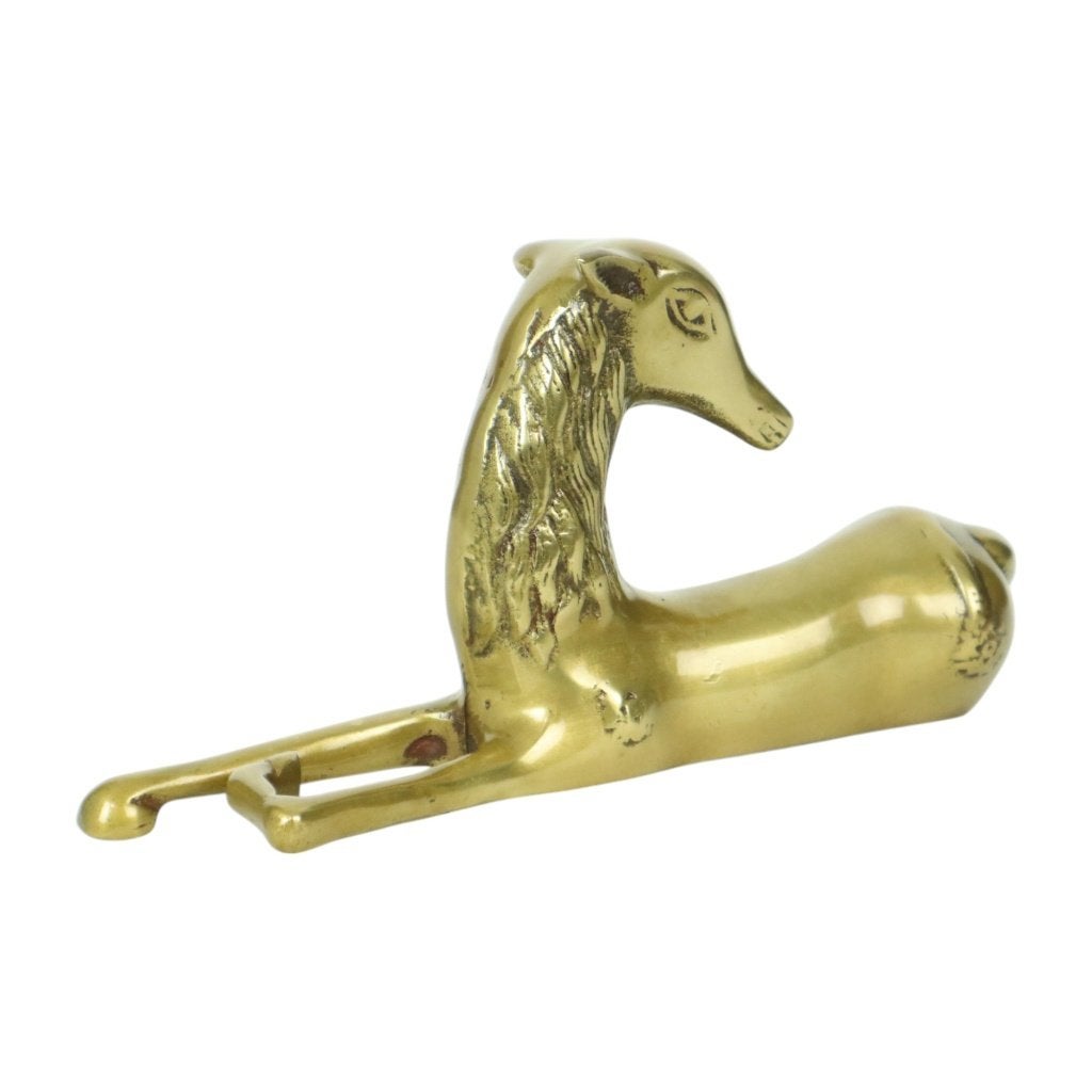 Herten Beeld Sculptuur Messing Liggend Hert Sarreid Ltd, Enlèvement ou Envoi, Utilisé, Animal