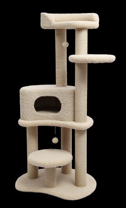 Arbre à chat Nova Sand Beige 163 cm, Animaux & Accessoires, Enlèvement, Neuf, Griffoir