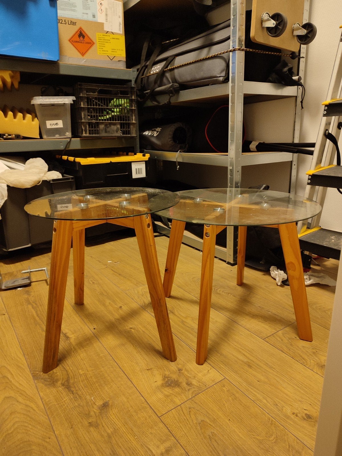 petites tables en verre, Maison & Meubles, Enlèvement
