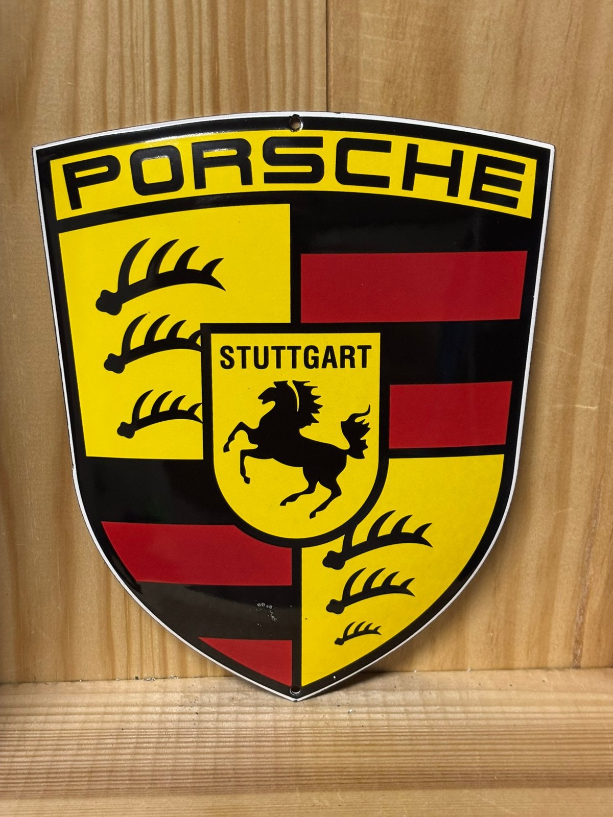 Porsche emaille plaat, Antiek en Kunst, Ophalen of Verzenden
