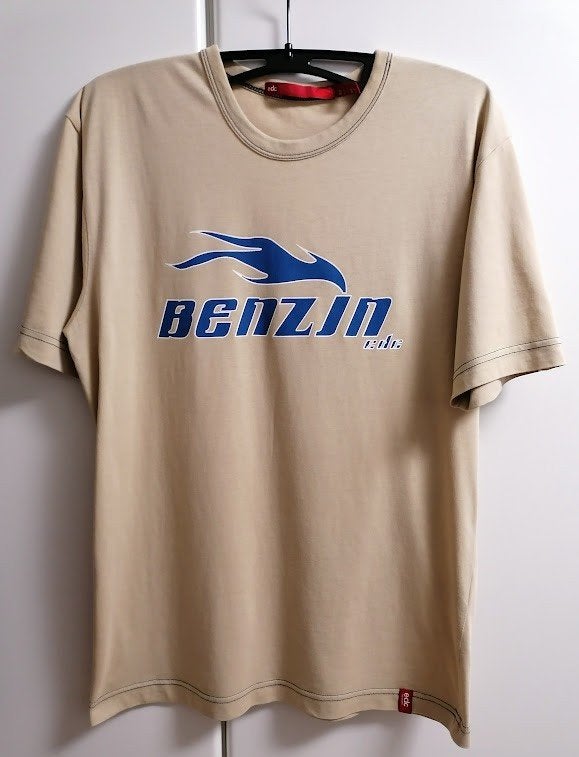 Beige T-shirt met BENZIN van EDC by Esprit, 164, Kinderen en Baby's, Ophalen of Verzenden, Zo goed als nieuw