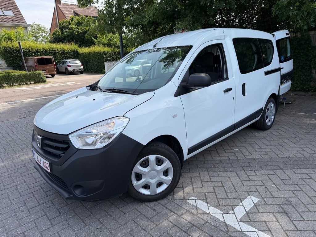 Dacia Dokker 1,6 benzine met rolstoel laadplatform, Autos, Euro 5, Entreprise, Boîte manuelle, 5 portes