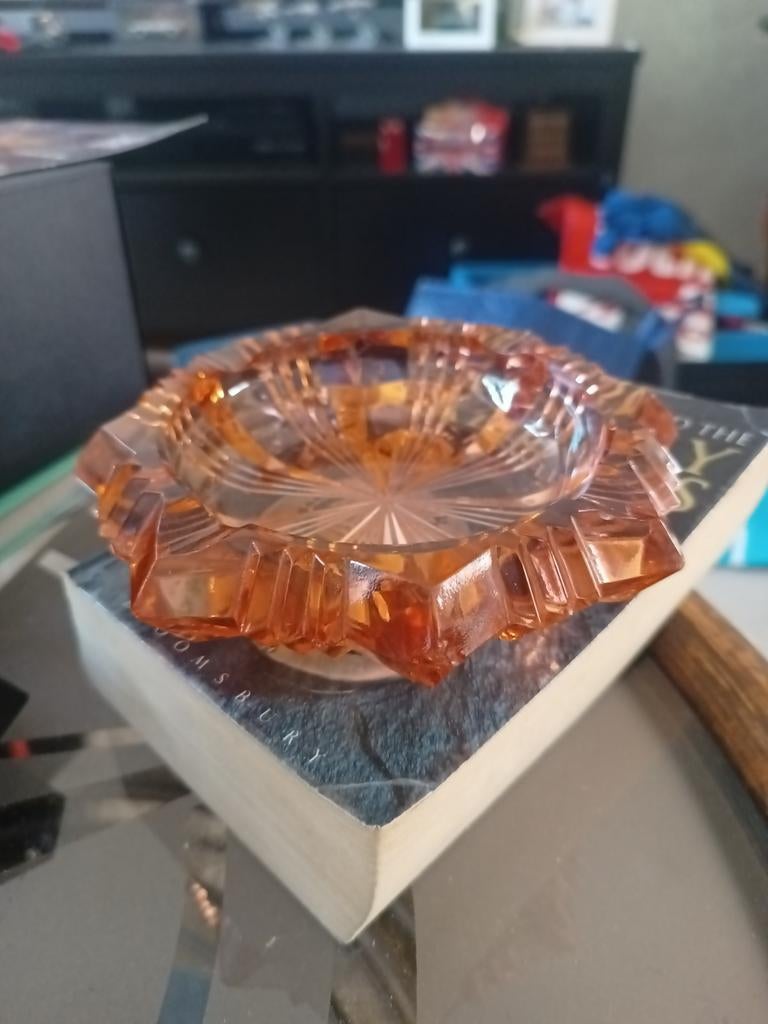 vintage glazen asbak, Ophalen