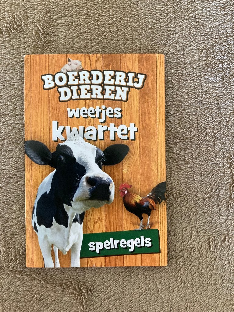Kwartet 'Boerderijdieren' Leeftijd 6+, Ophalen of Verzenden, Zo goed als nieuw, Kwartet(ten)