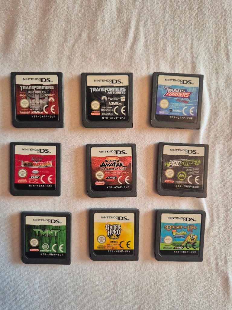 DS Kids bundel — 9 games TMNT, Transformers, Cars, SpongeBob, Consoles de jeu & Jeux vidéo, Jeux | Nintendo DS, Utilisé, Plateforme