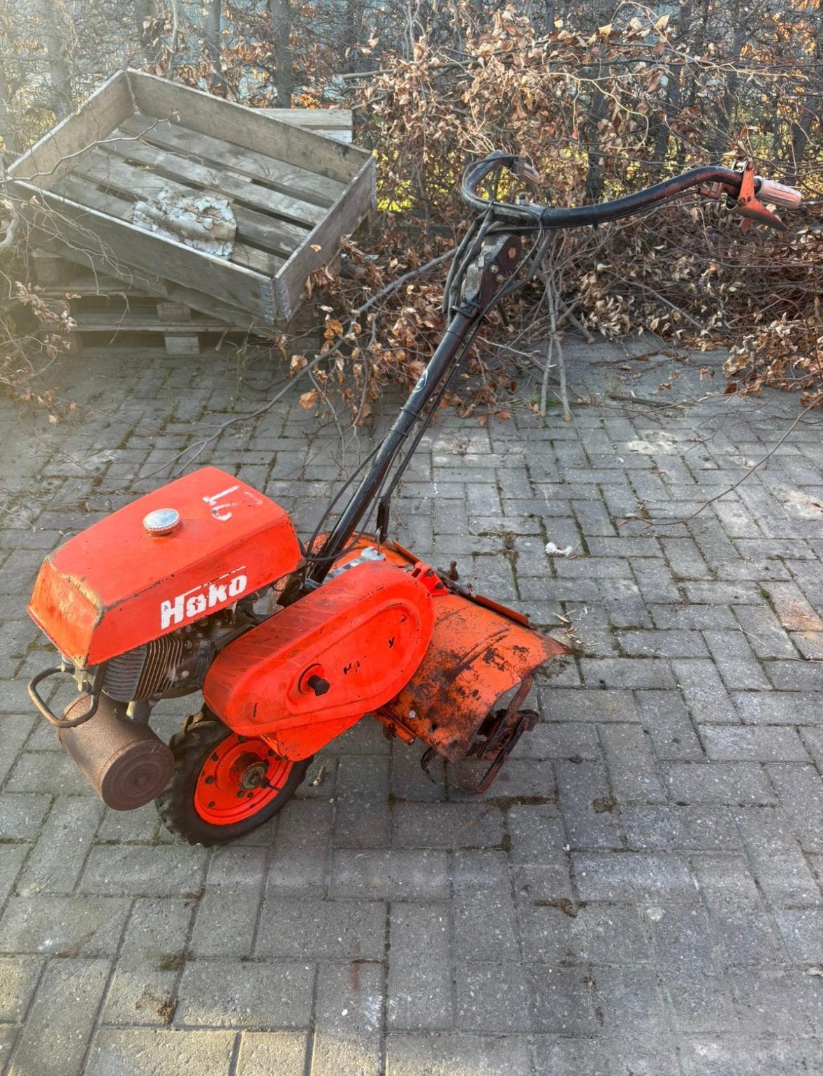 Motoculteur de jardin à une roue 2t hako, Enlèvement, Utilisé