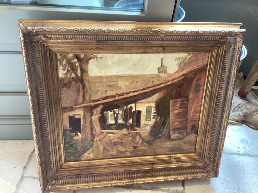 Lucien Vande velde schilderij, Enlèvement, Utilisé, 50 à 75 cm
