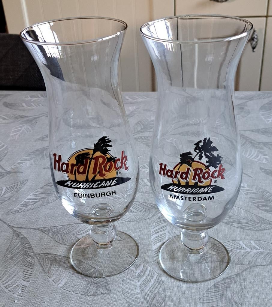 Hard Rock Cafe Hurricane glazen, Verzamelen, Ophalen of Verzenden