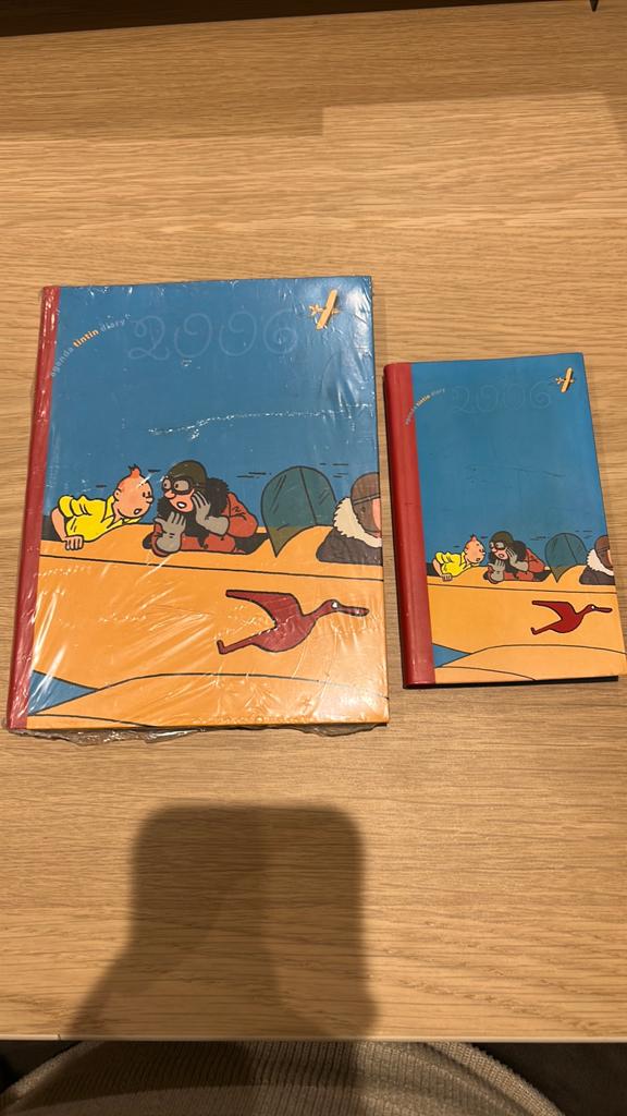 Hergé kuifje 2 agenda’s 2006, Verzamelen, Stripfiguren, Ophalen of Verzenden, Kuifje, Zo goed als nieuw